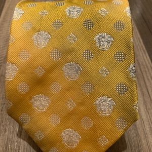 Vintage Versace Silk Tie with Logo